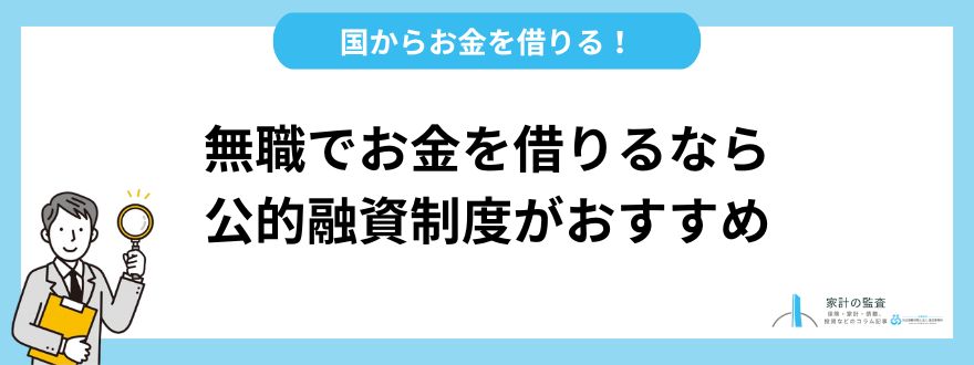 お金を借りる_公的融資制度