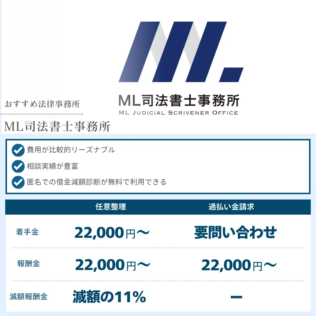 債務整理 おすすめ ML司法書士事務所 社会保険労務士法人 渡邊事務所