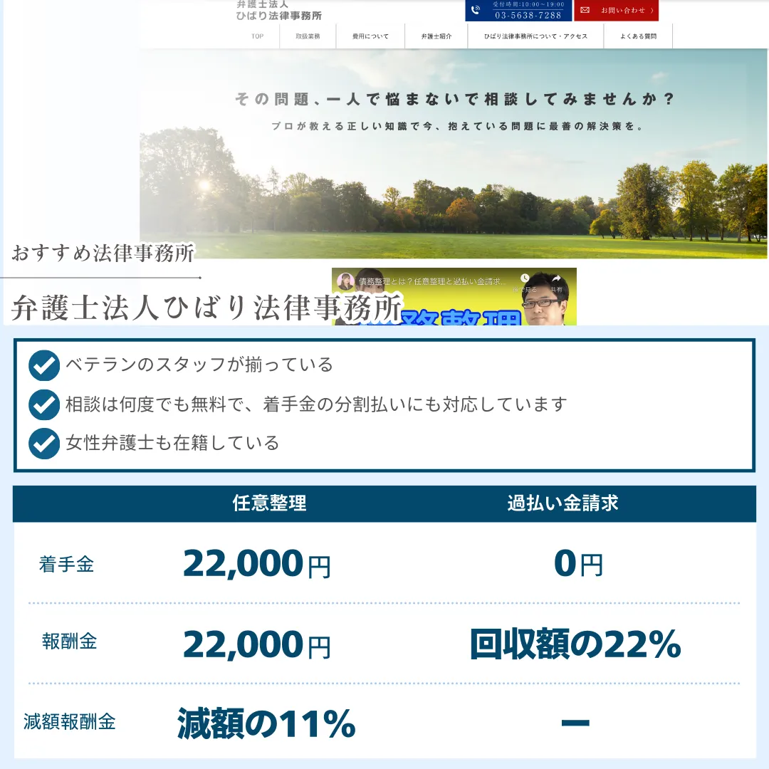 債務整理 おすすめ 弁護士法人ひばり法律事務所 社会保険労務士法人 渡邊事務所
