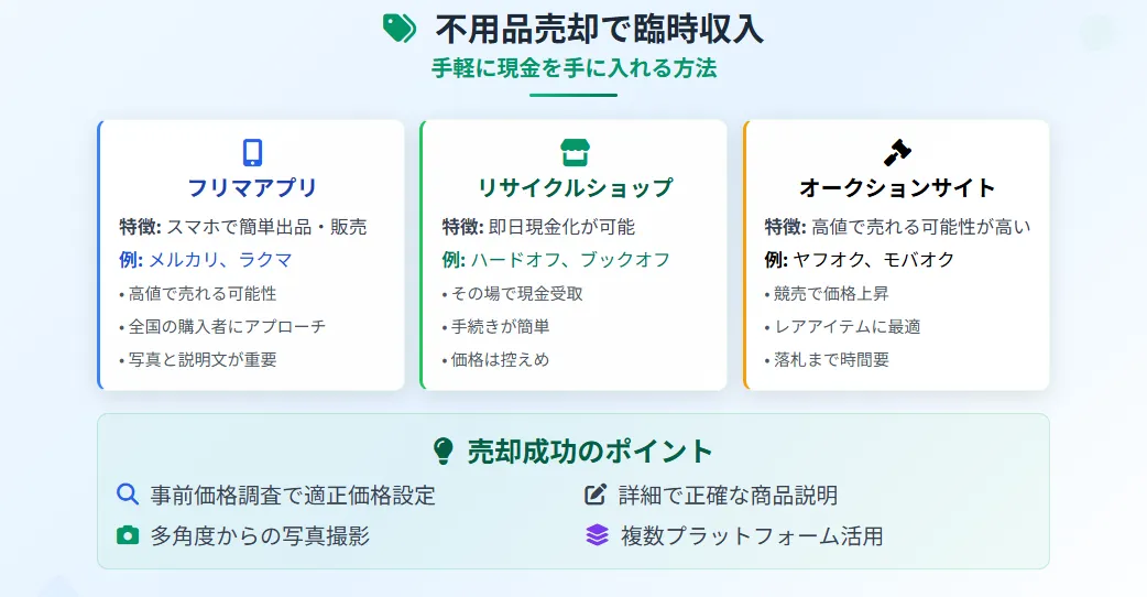 今すぐお金がほしい_不用品売却