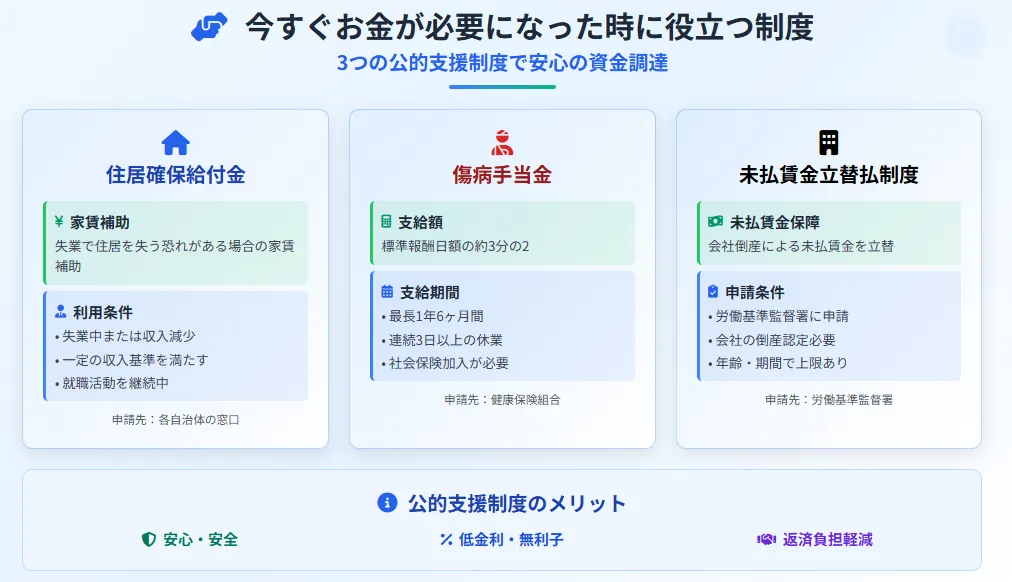 今すぐお金がほしい_役立つ制度