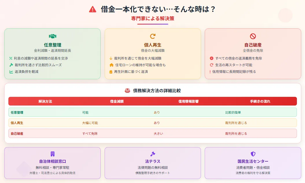 借金一本化_専門家による解決