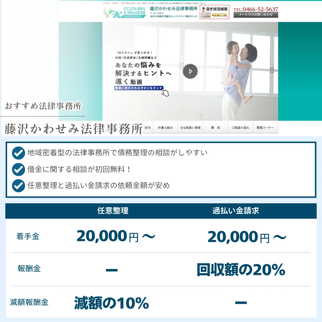 債務整理 おすすめ 債務整理 おすすめ ランキング藤沢かわせみ法律事務所　HR BrEdge社会保険労務士法人