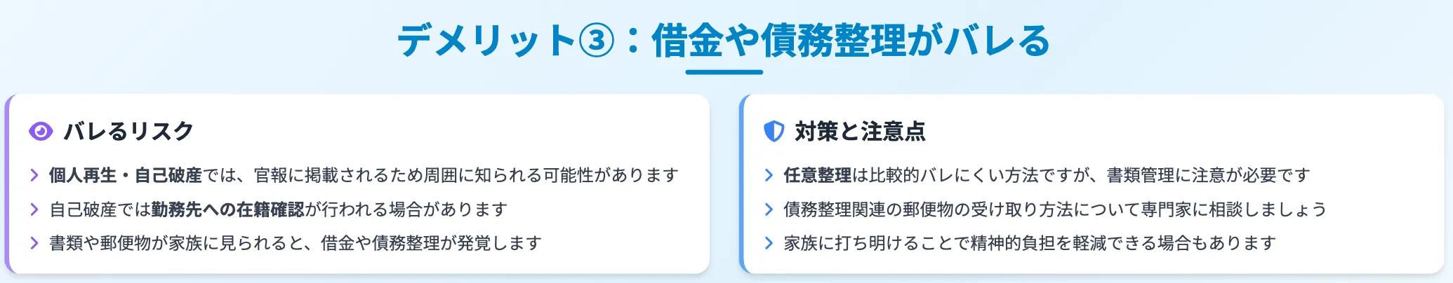 債務整理 おすすめ 債務整理手続きのデメリットについて