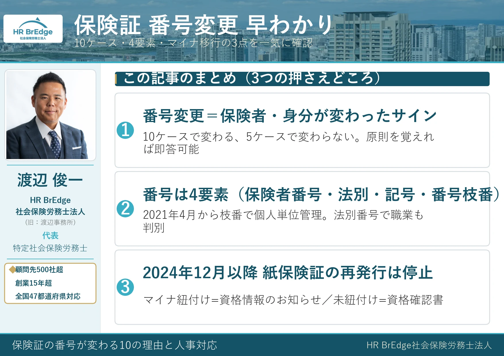 保険証の番号が変わる理由 早わかり|10ケース・4要素・マイナ移行