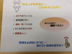 本日のストレッチ01